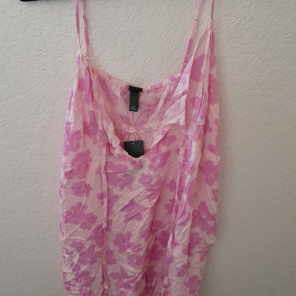 Wild Fable Women's Pink Floral Top Size XXL